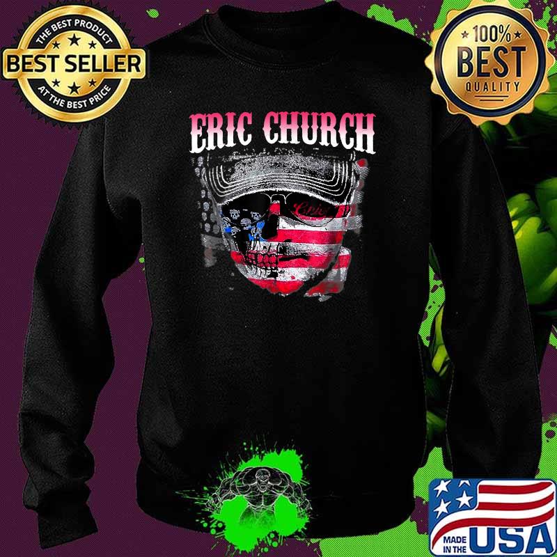 Erics Church American Flag Vintage T-Shirt Sweater Erics Church American Flag Vintage T-Shirt Sweater