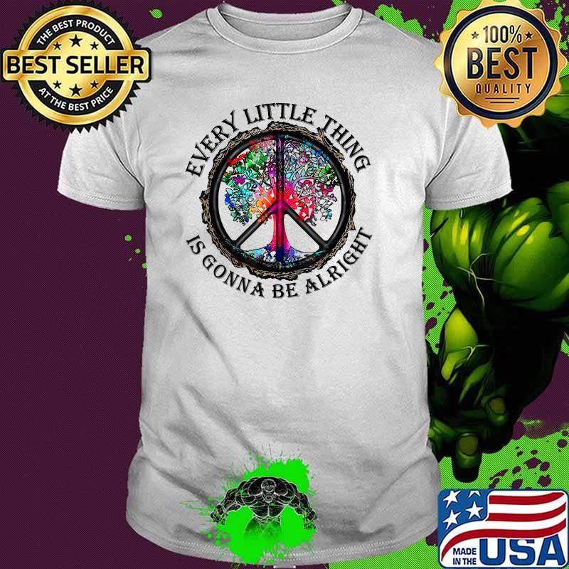 Every Little Thing Is Gonna Be Alright Yoga Tree Root Color T-Shirt