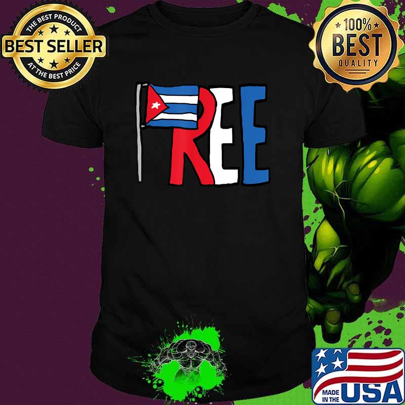 Free Cuba Flag T-Shirt
