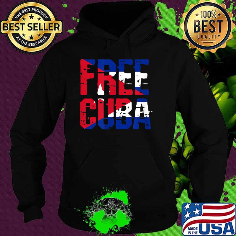 Free Cuba Red White and Blue Shirt Hoodie Free Cuba Red White and Blue Shirt Hoodie