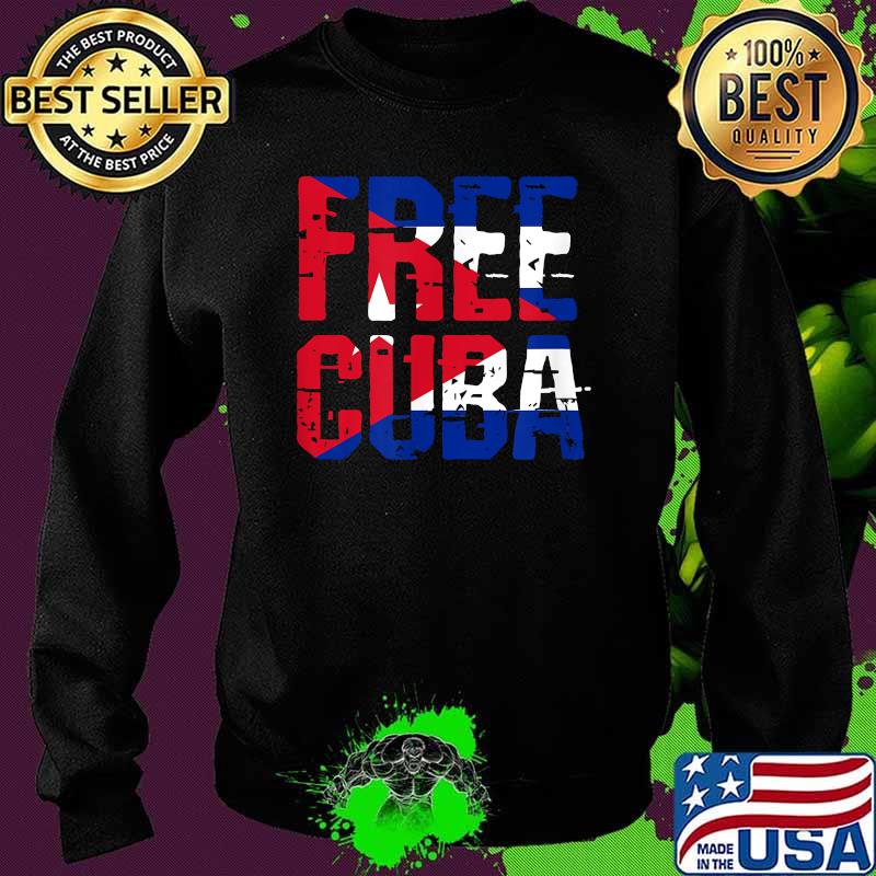 Free Cuba Red White and Blue Shirt Sweater Free Cuba Red White and Blue Shirt Sweater