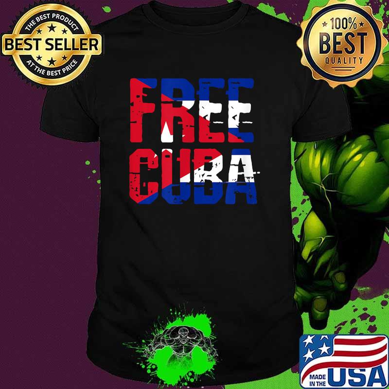 Free Cuba Red White and Blue Shirt