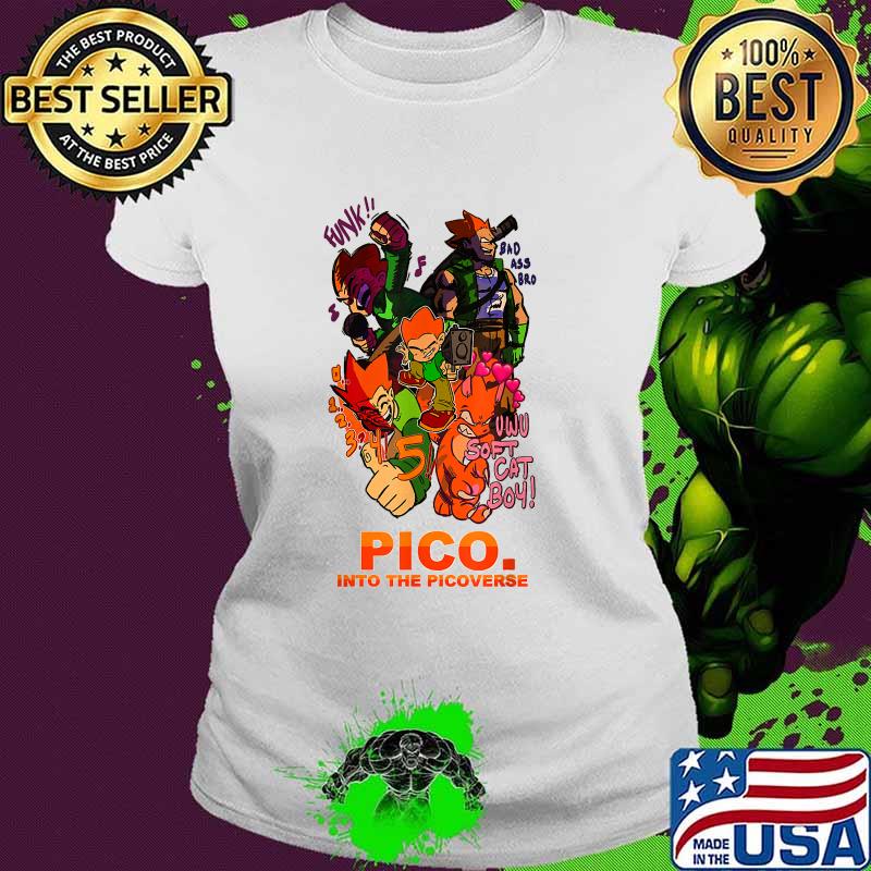 Friday Night Funkins Pico Into The Picoverse T-Shirt Ladies tee Friday Night Funkins Pico Into The Picoverse T-Shirt Ladies tee