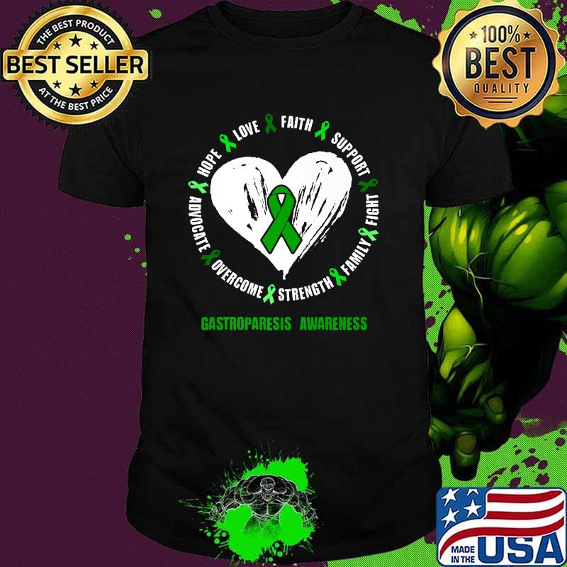Gastroparesis Awareness gastroparetic Related love Ribbon T-Shirt