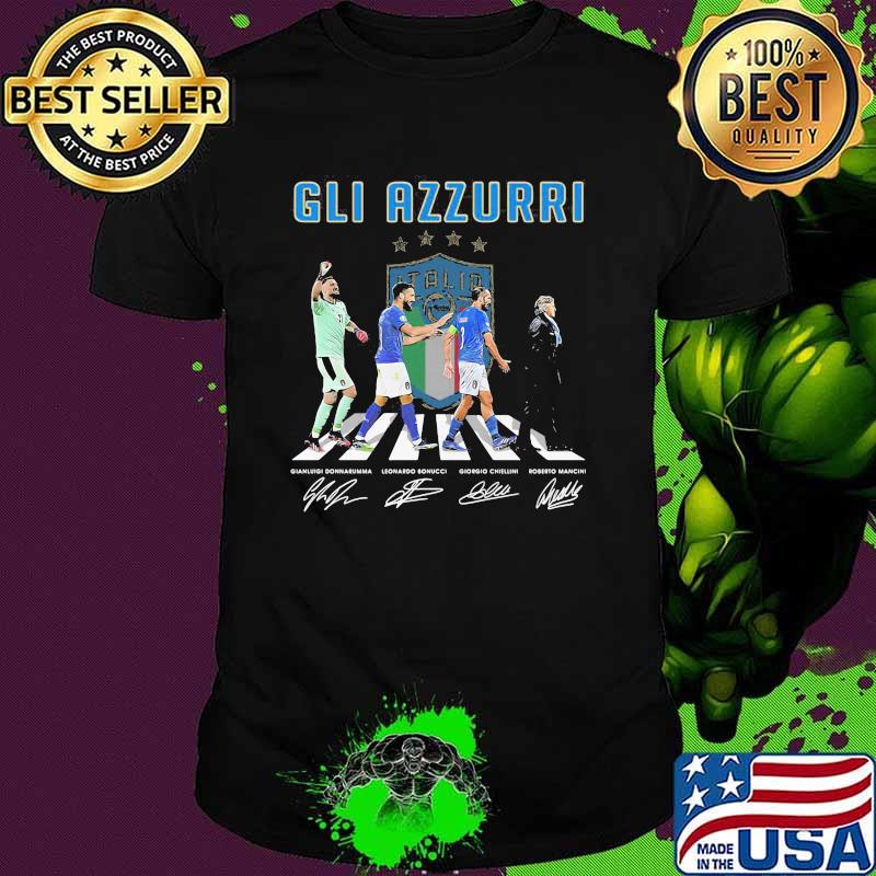 Gli azzurri abbey road signatures shirt