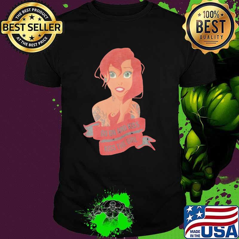 Go on and kiss kiss the girl tattoos rapunzel princess shirt