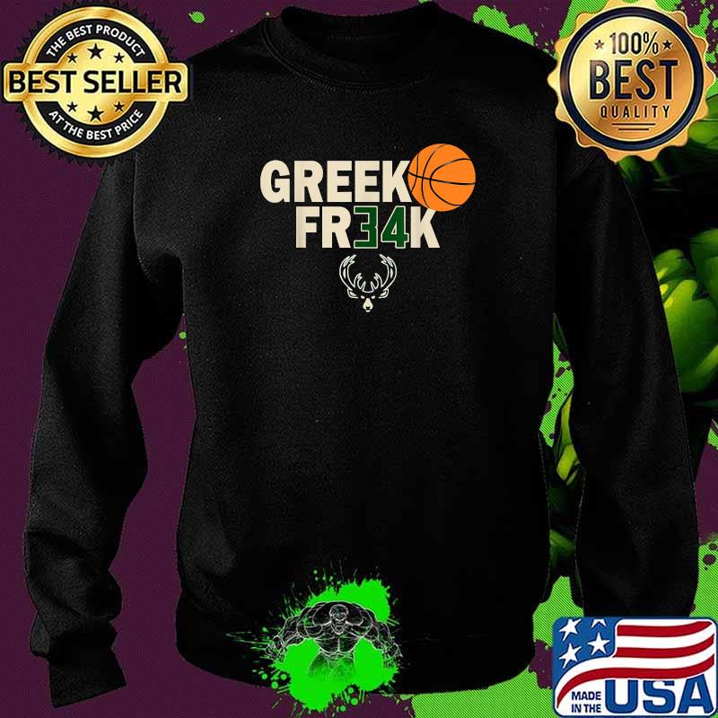 GREEK FR34K Milwaukee FreakGreek Wisconsin Basketball T-Shirt Sweater GREEK FR34K Milwaukee FreakGreek Wisconsin Basketball T-Shirt Sweater