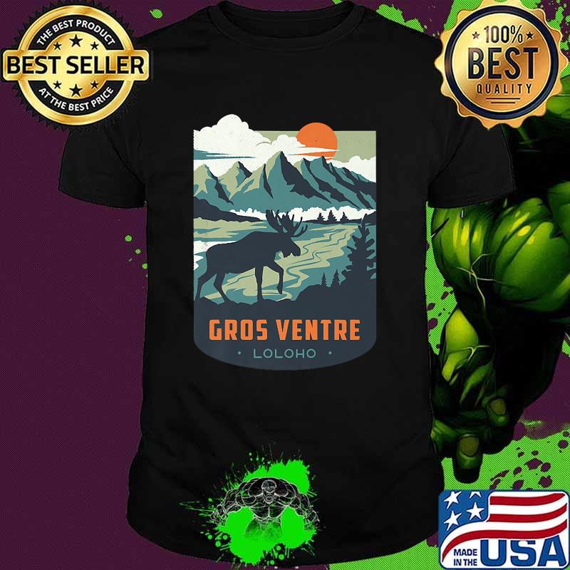 Gros Ventre Wilderness Loloho mountain sunset T-Shirt
