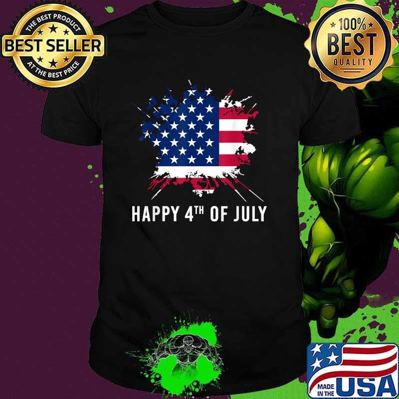 Happy 4th Of July American Flag T-Shirt Happy 4th Of July American Flag T-Shirt