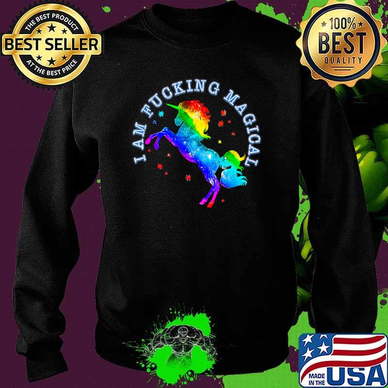 I AM FUCKING MAGICAL Horse LGBTQ T-Shirt Sweater I AM FUCKING MAGICAL Horse LGBTQ T-Shirt Sweater