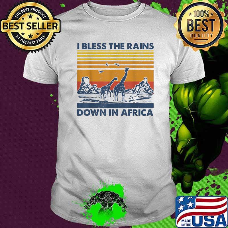 I Bless Rains Down In Africa Vintage T-Shirt