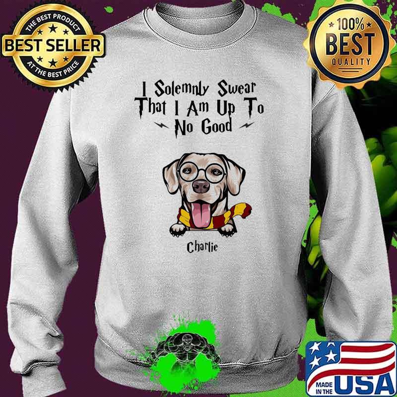I solemnly swear that i am up to no good charlie dog s Sweater I solemnly swear that i am up to no good charlie dog s Sweater
