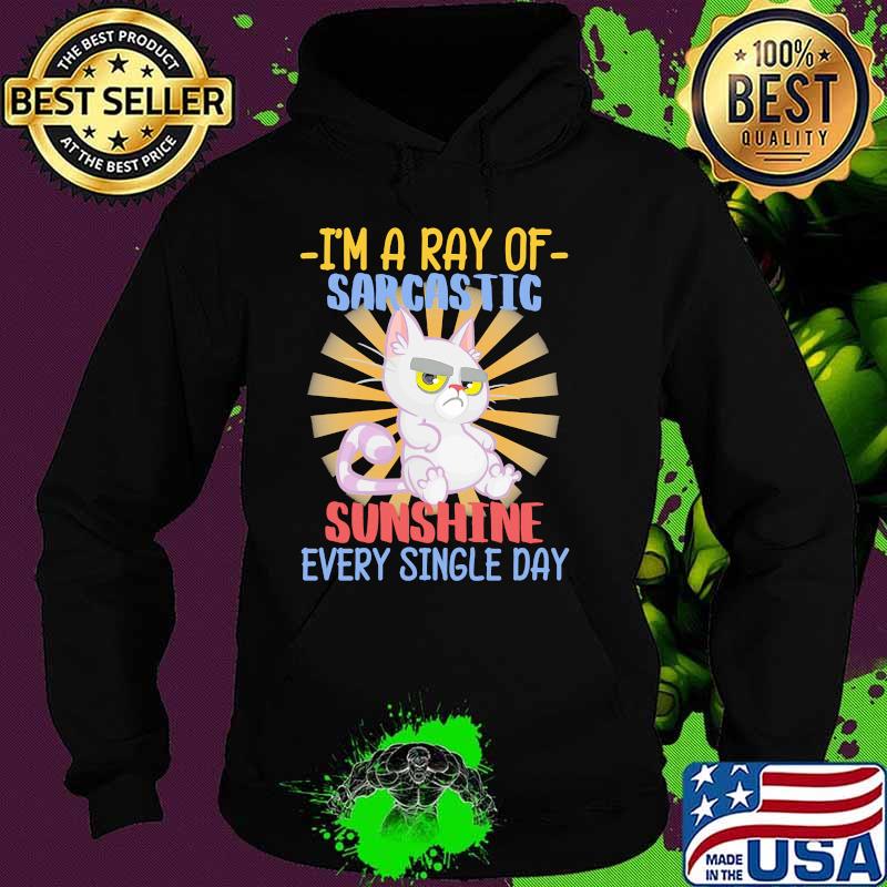 Im a ray of sarcastic sunshine every single day cat Hoodie Im a ray of sarcastic sunshine every single day cat Hoodie