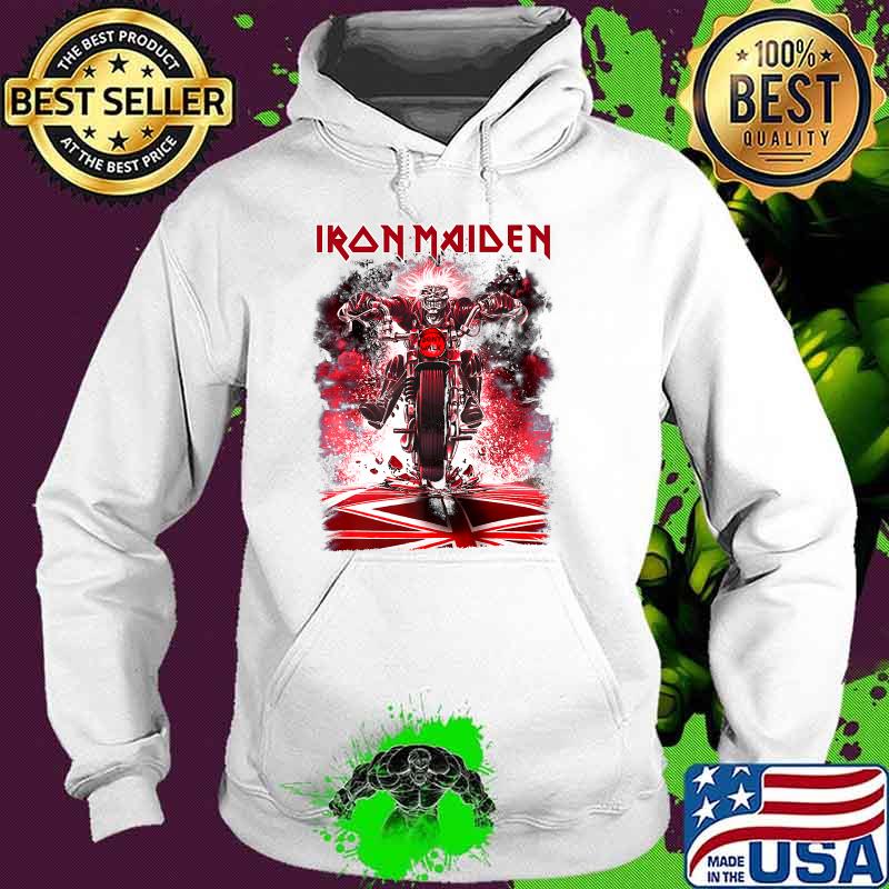 Iron Maiden - Eddie Bike Skull T-Shirt Hoodie Iron Maiden - Eddie Bike Skull T-Shirt Hoodie