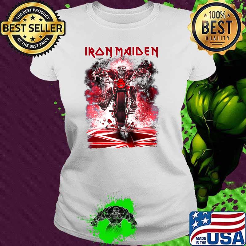 Iron Maiden - Eddie Bike Skull T-Shirt Ladies tee Iron Maiden - Eddie Bike Skull T-Shirt Ladies tee