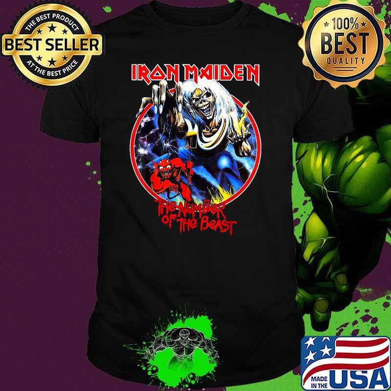 Iron Maiden The Numbers Of Beastes skull T-Shirt