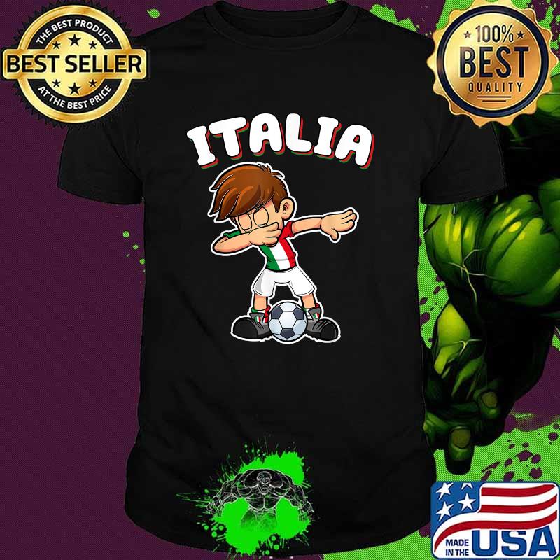 Italia Dabbing Football Soccer Boy Italy T-Shirt