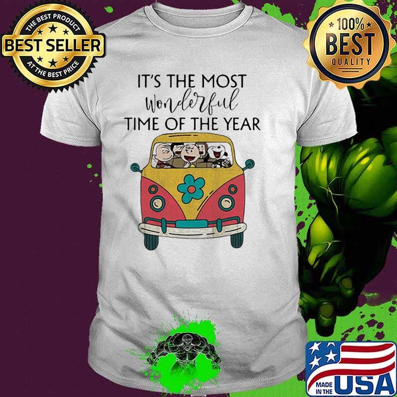 Its the most wonderful time of the year bus peanuts shirt Its the most wonderful time of the year bus peanuts shirt
