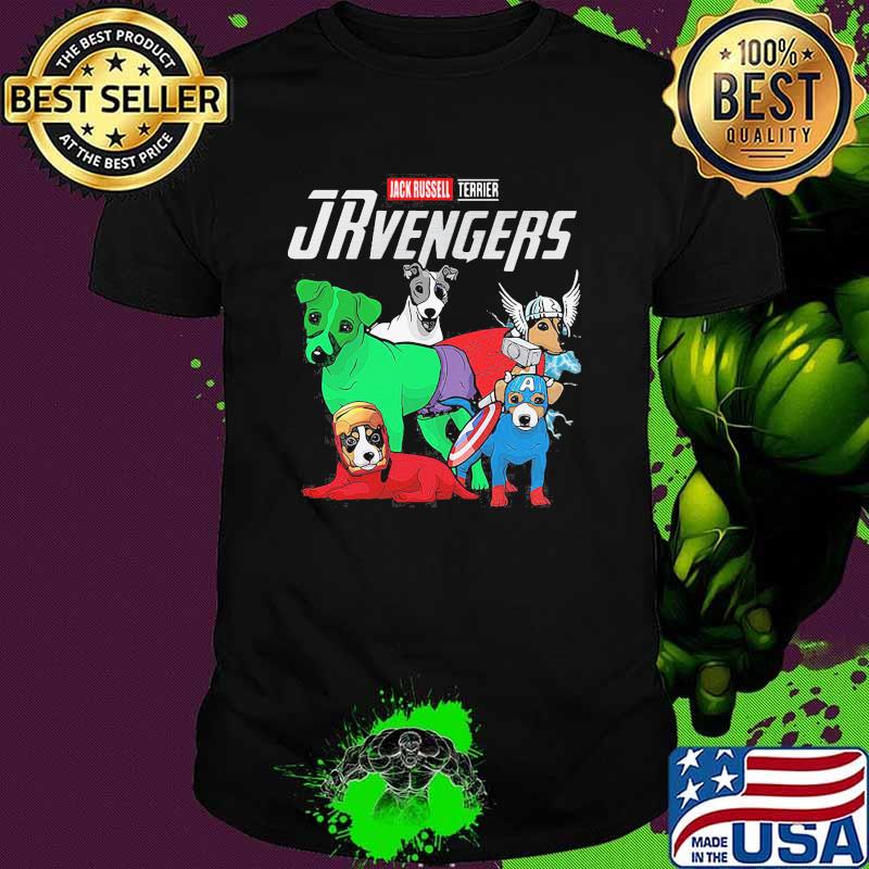 Jack russell terrrier Jrvengers captain american shirt