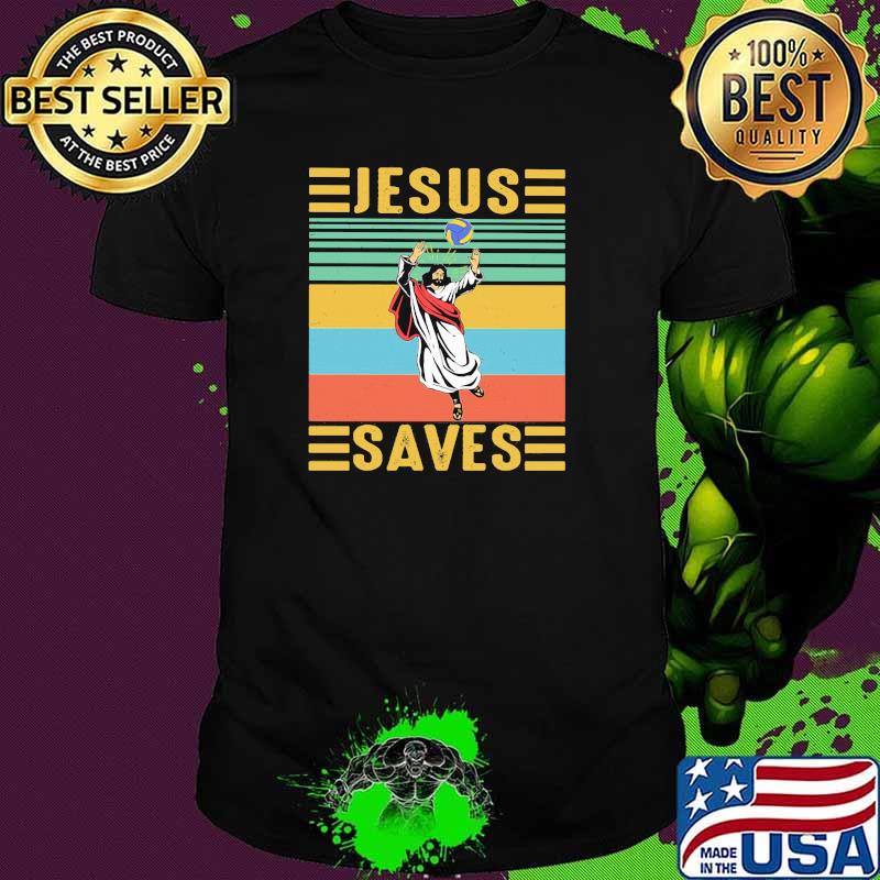 Jesus Saves Volleyball Vintage Shirt
