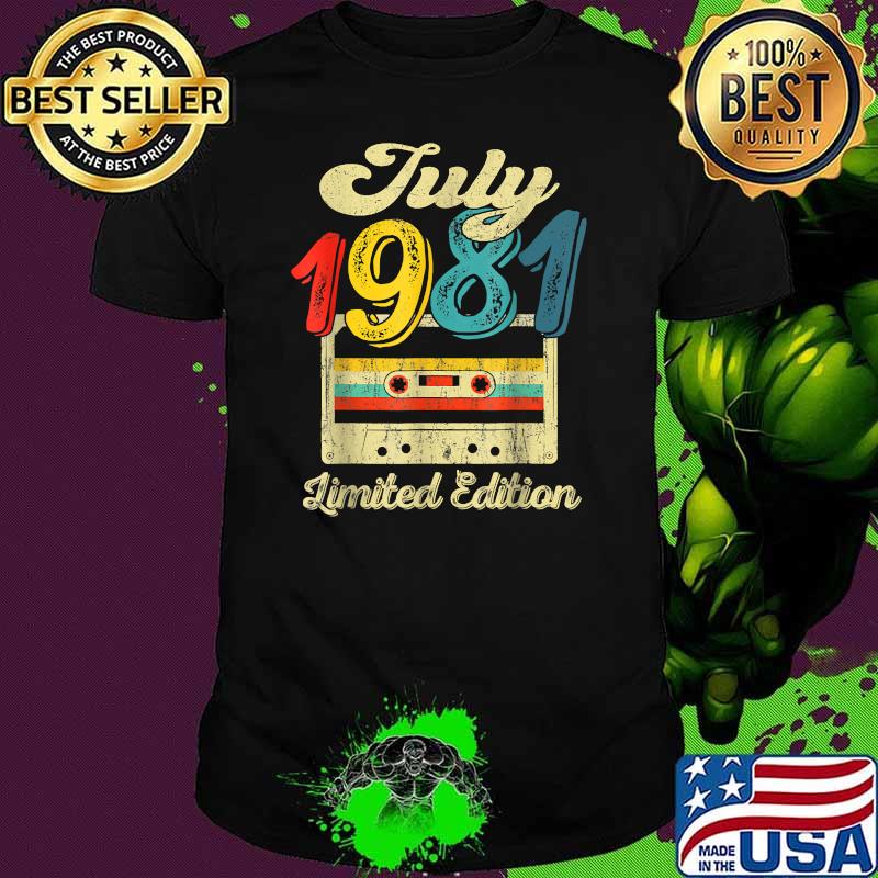 July 1981 Limited Edition Cassette Tape Vintage T-Shirt