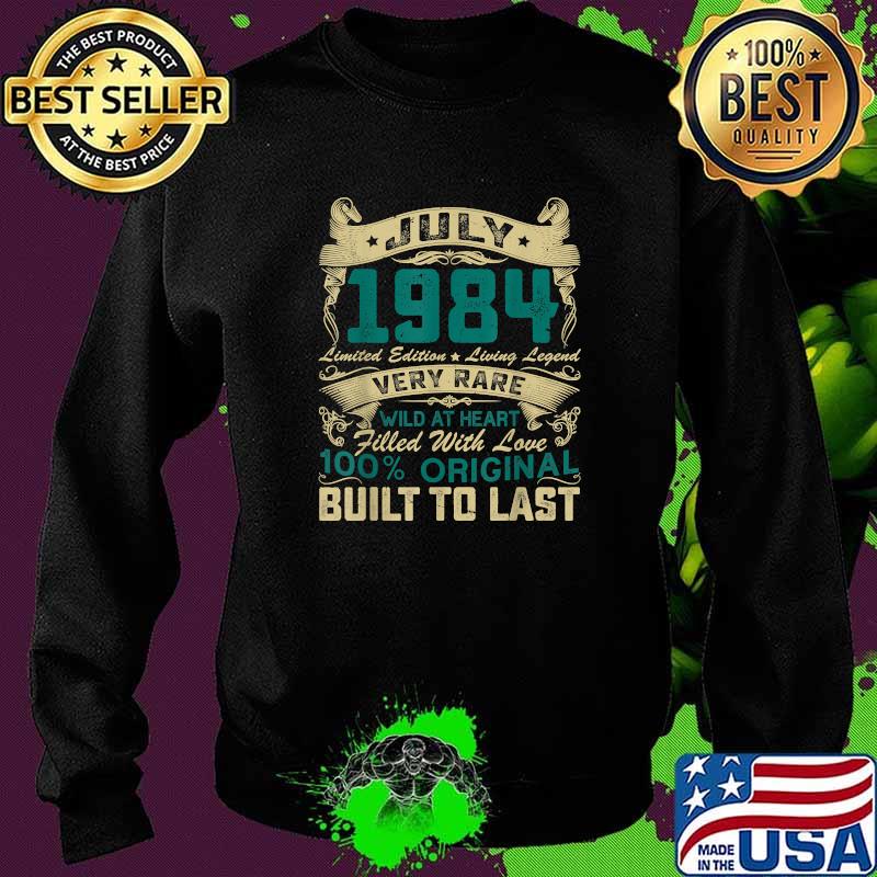 July 1984 limited edition and living legend 100 percent original 37 years old Sweater July 1984 limited edition and living legend 100 percent original 37 years old Sweater