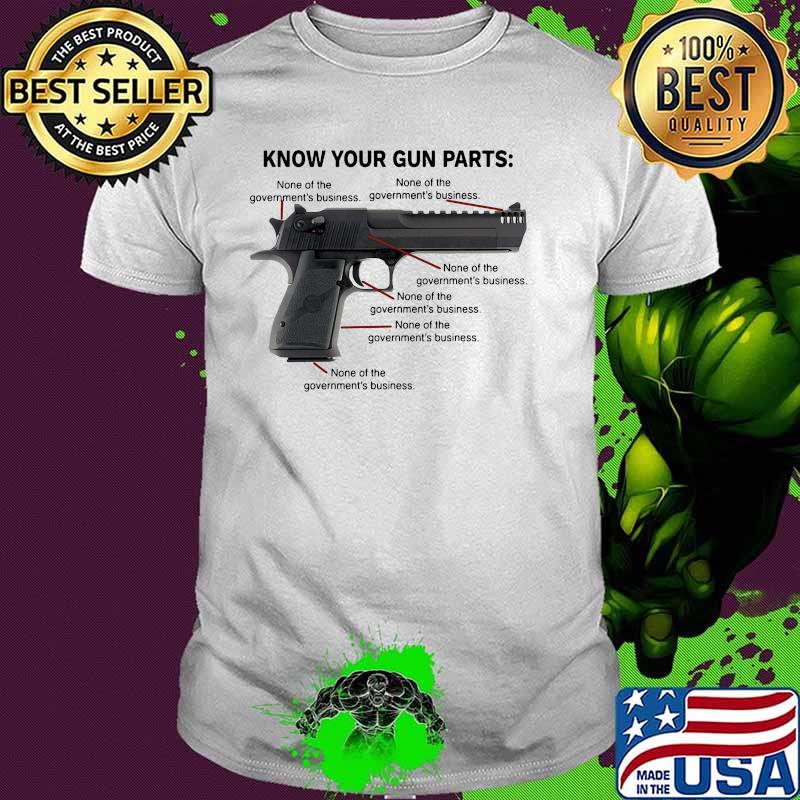 Know your gun parts shirt