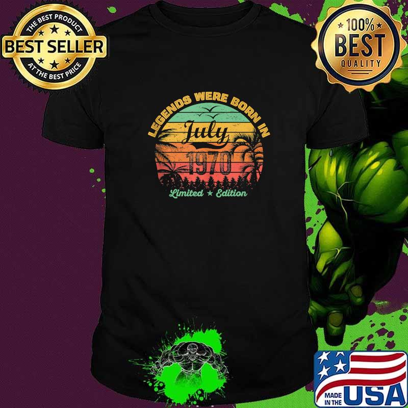Legends Were Born in July 1970 51th Birthday Vintage T-Shirt