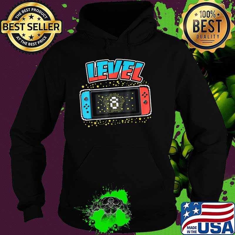 Level 8 Birthday Video Games T-Shirt Hoodie Level 8 Birthday Video Games T-Shirt Hoodie