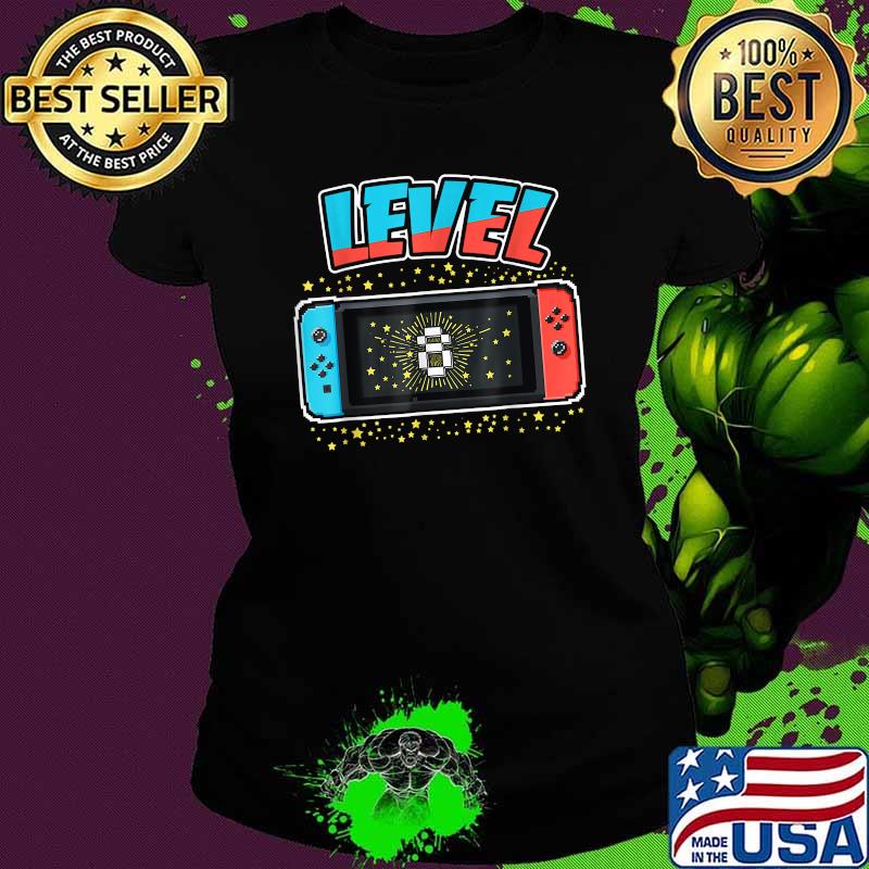 Level 8 Birthday Video Games T-Shirt Ladies tee Level 8 Birthday Video Games T-Shirt Ladies tee