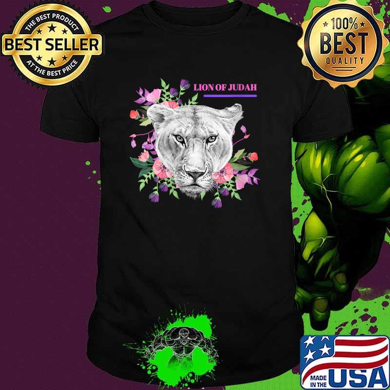 Lion of Judah Flower T-Shirt