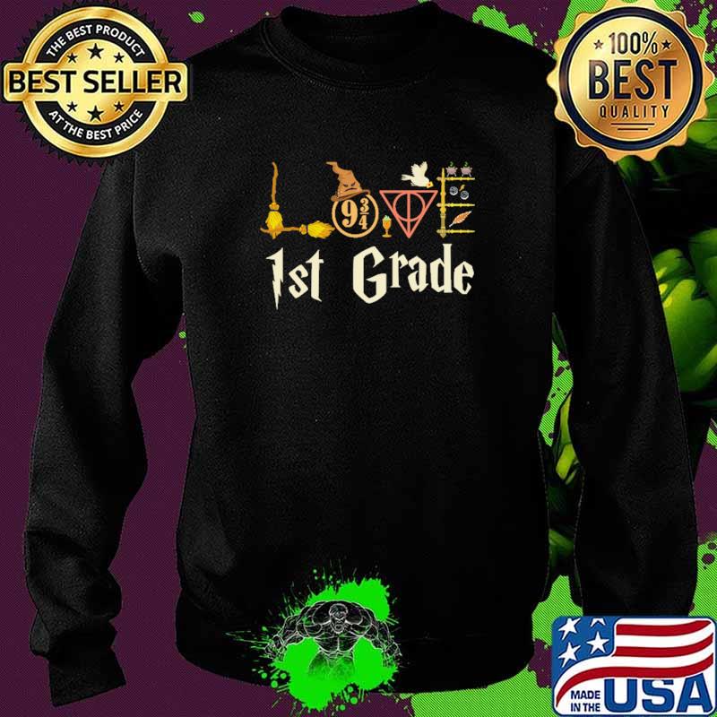 Love Wizard 1st Grade Shirt Sweater Love Wizard 1st Grade Shirt Sweater