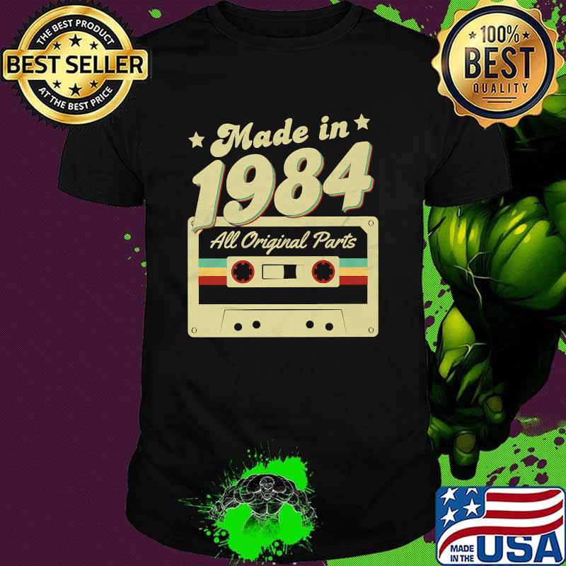 Made in 1984 Born All Original Parts Retro Vintage Cassette Premium Shirt