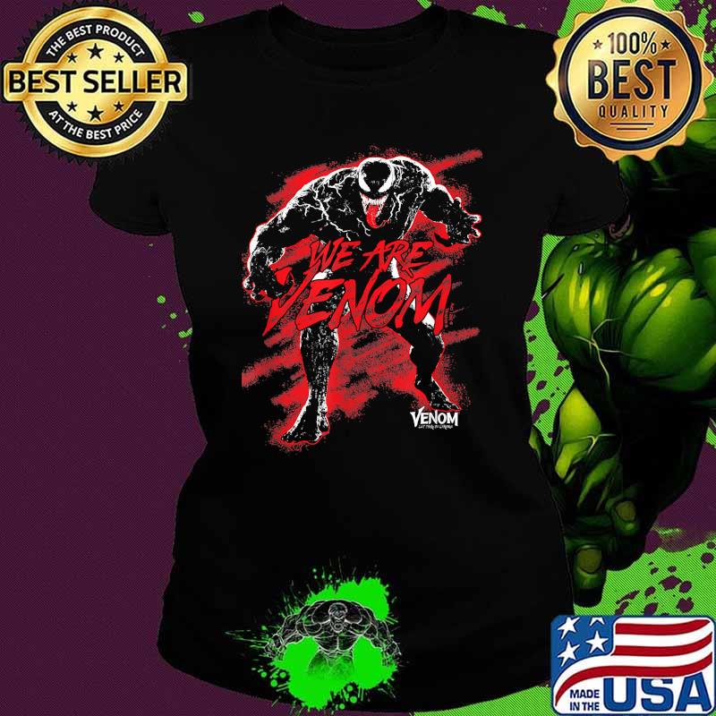 Marvel Venom Let There Be Carnage We Are Venom Red Splash T-Shirt Ladies tee Marvel Venom Let There Be Carnage We Are Venom Red Splash T-Shirt Ladies tee