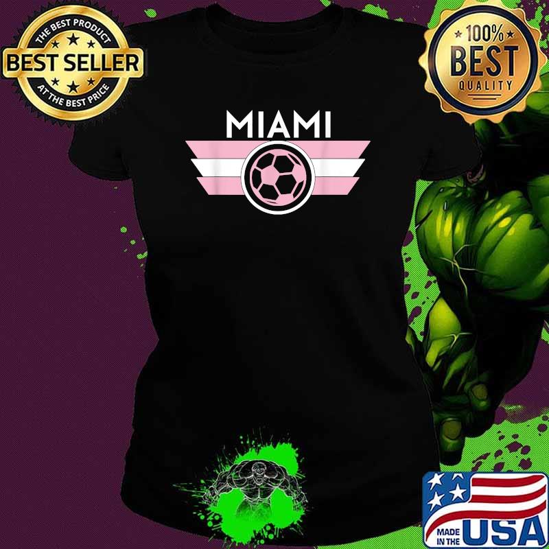 Miami Soccer Jersey Style Team Fan Flag Inter Ball Flamingo Shirt Ladies tee Miami Soccer Jersey Style Team Fan Flag Inter Ball Flamingo Shirt Ladies tee