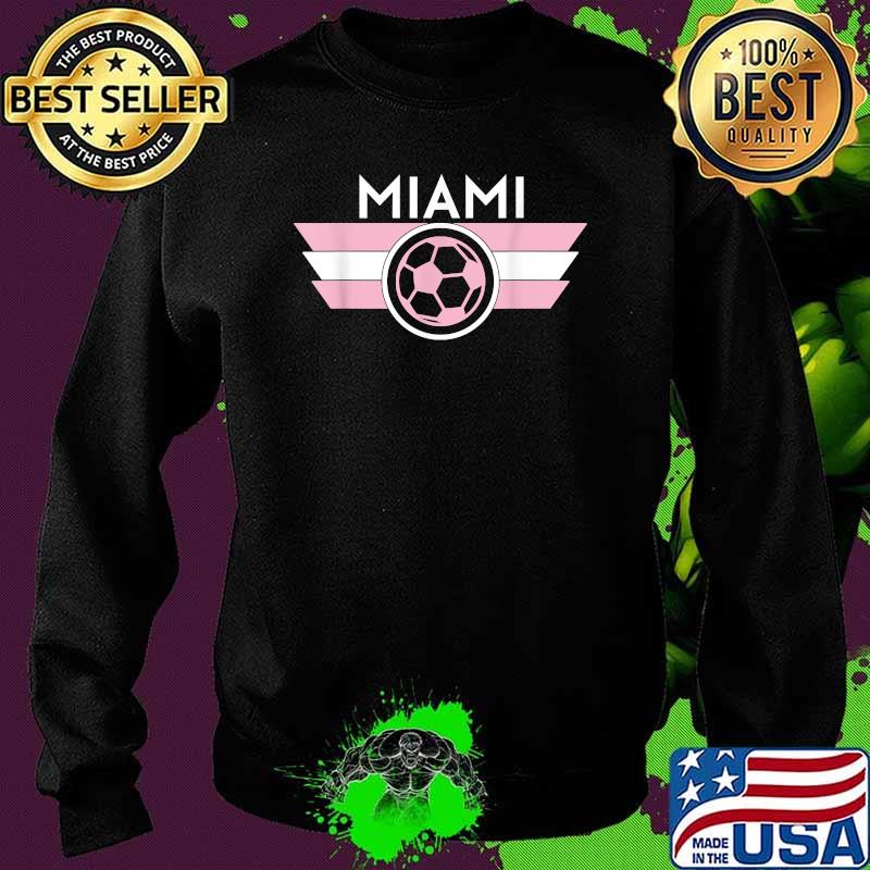 Miami Soccer Jersey Style Team Fan Flag Inter Ball Flamingo Shirt Sweater Miami Soccer Jersey Style Team Fan Flag Inter Ball Flamingo Shirt Sweater