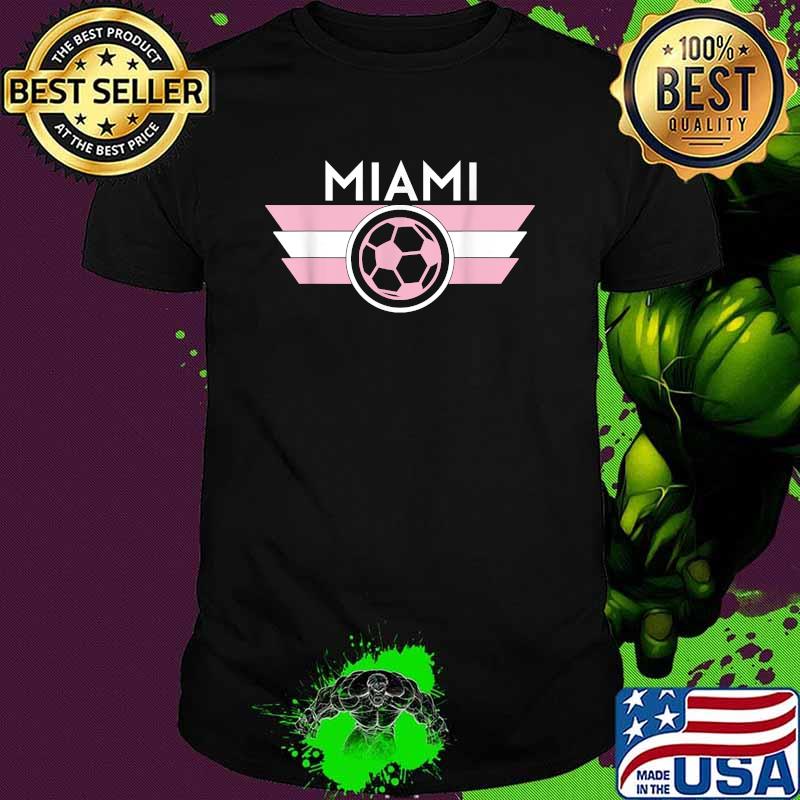Miami Soccer Jersey Style Team Fan Flag Inter Ball Flamingo Shirt