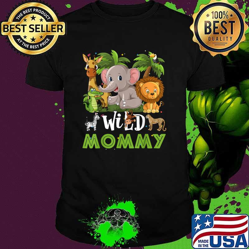 Mommy of the Wild Zoo Birthday Safari Jungle Animal Funny T-Shirt
