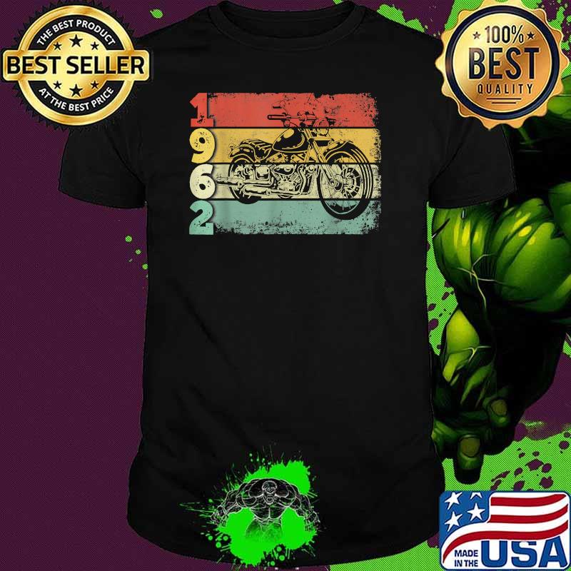 Motorcycle Rider 59th Birthday Awesome Since 1962 Vintage Shirt