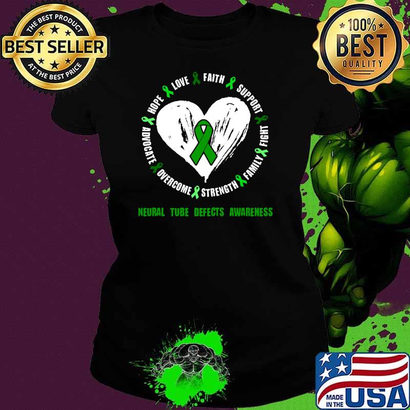 Neural Tube Defects Awareness T-Shirt Ladies tee Neural Tube Defects Awareness T-Shirt Ladies tee