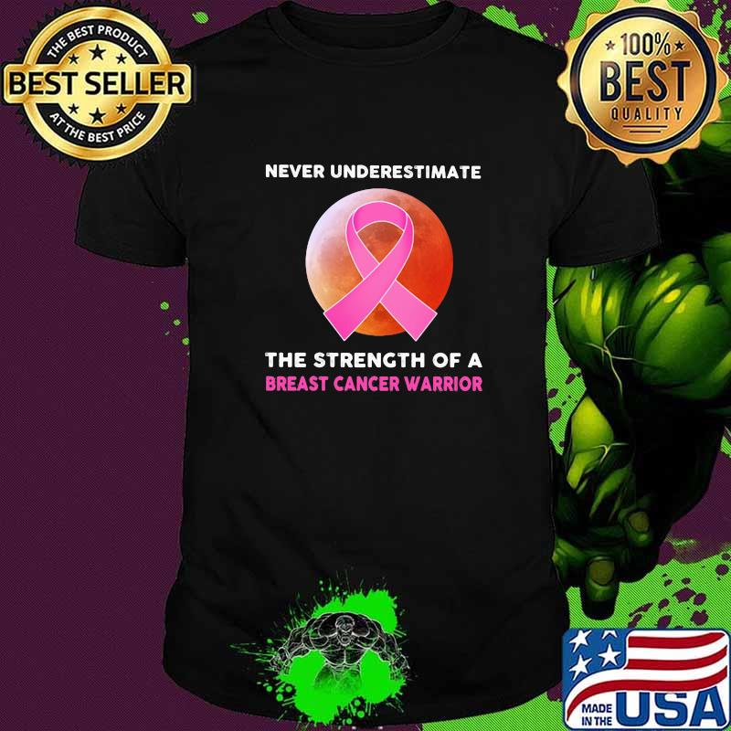 Never Underestimate The Strength Of A Breast ancer Warrior Shirt
