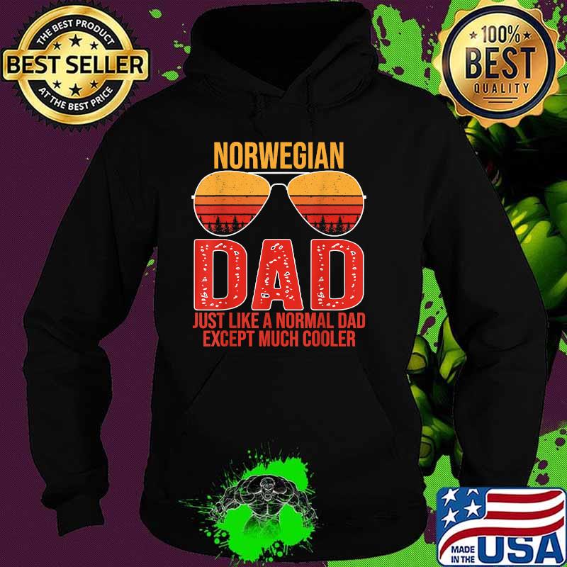 Norwegian Dad Just Like A Normal Dad Expect Much Cooler Retro Sunglasses Norway T-Shirt Hoodie Norwegian Dad Just Like A Normal Dad Expect Much Cooler Retro Sunglasses Norway T-Shirt Hoodie