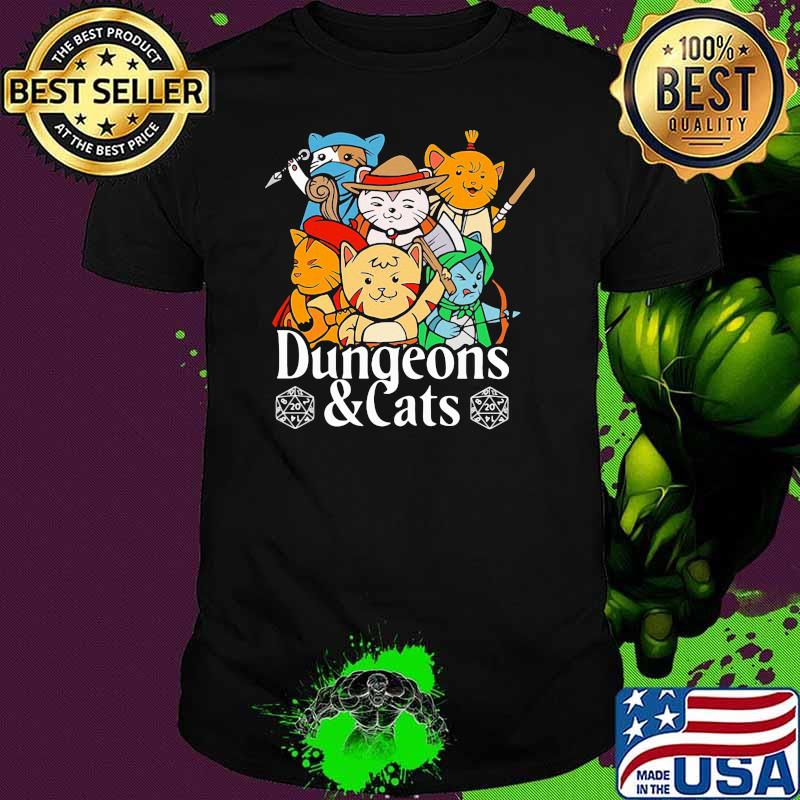 Official Dungeons And Cats Shirt