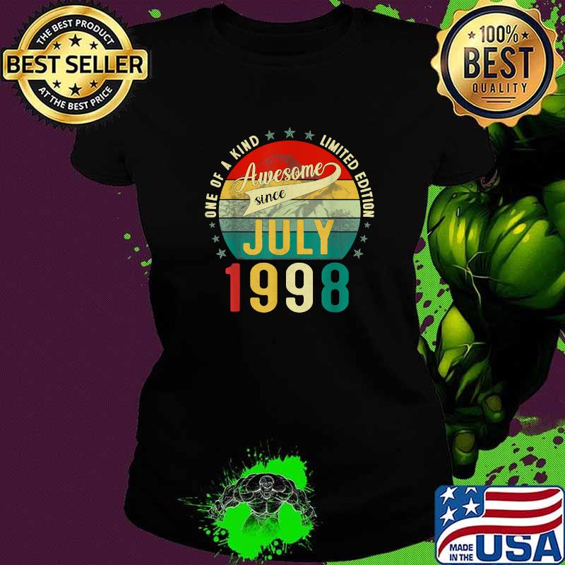 One of a kind limited edition awesome sice july 1998 23th years old vintage Ladies tee One of a kind limited edition awesome sice july 1998 23th years old vintage Ladies tee