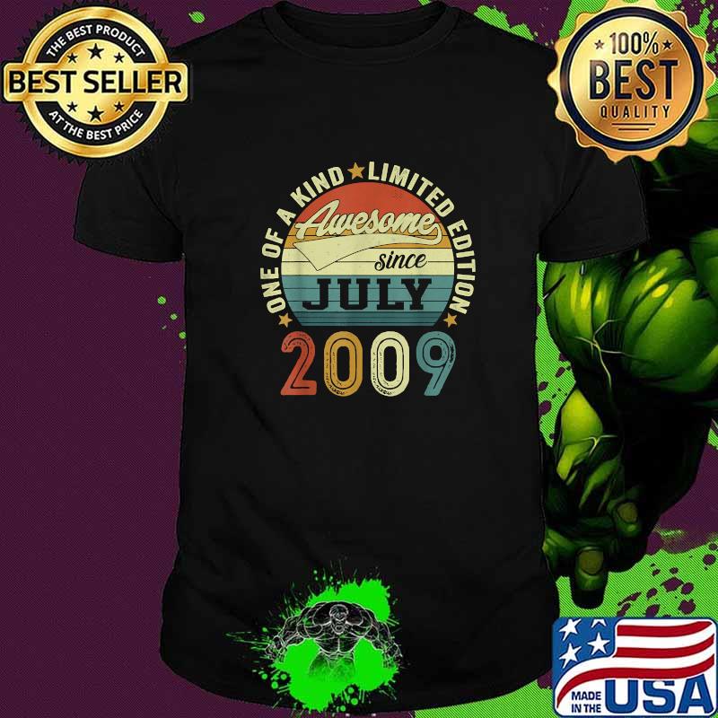 One Of A Kind Limited Edition Awesome Since July 2009 Vintage T-Shirt