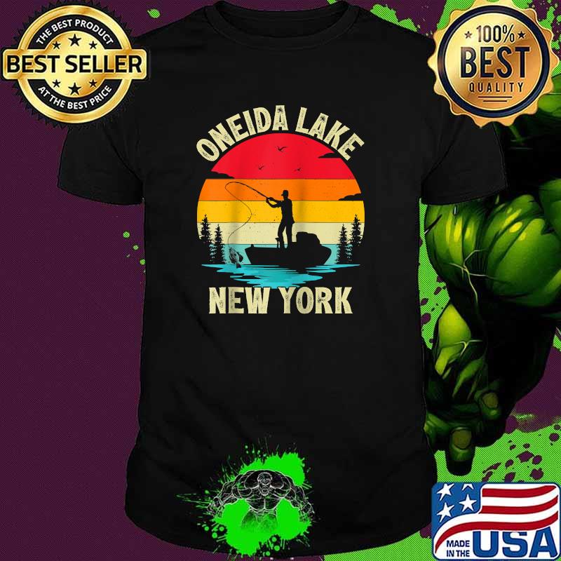 Oneida Lake New York Fishing Vintage Shirt