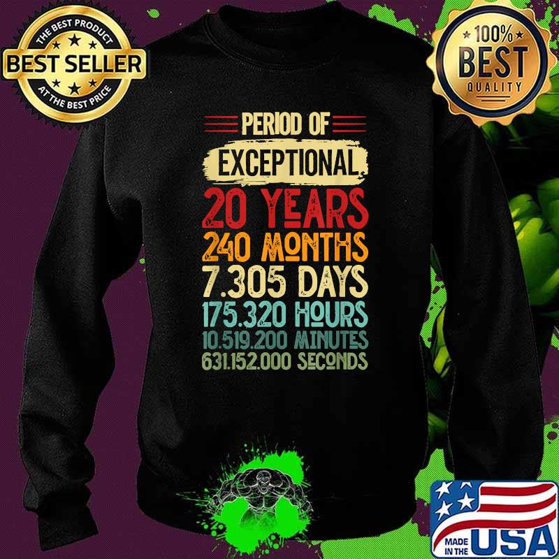 Period of exceptional 20 years 240 months Sweater Period of exceptional 20 years 240 months Sweater