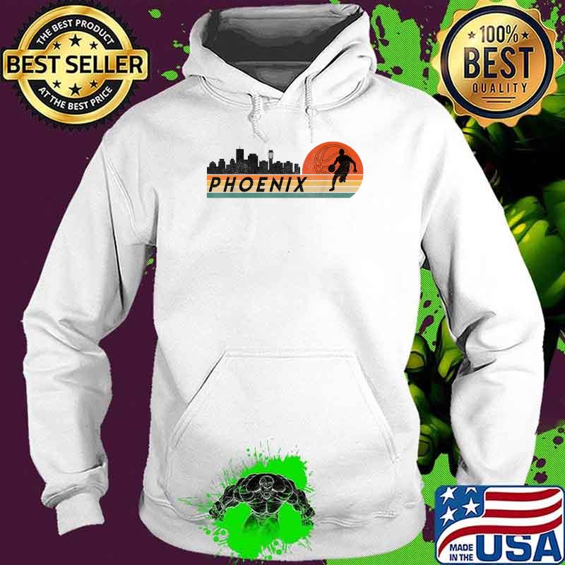 Phoenix AZ Cityscape Retro Sun Basketball Fans Shirt Hoodie Phoenix AZ Cityscape Retro Sun Basketball Fans Shirt Hoodie