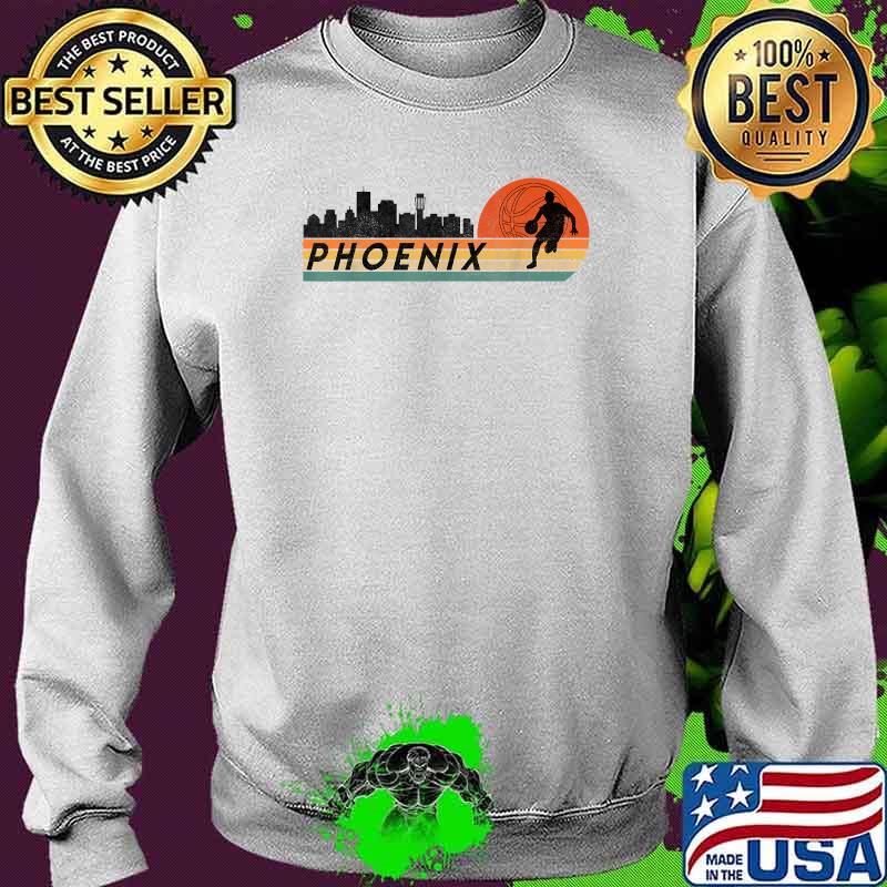 Phoenix AZ Cityscape Retro Sun Basketball Fans Shirt Sweater Phoenix AZ Cityscape Retro Sun Basketball Fans Shirt Sweater