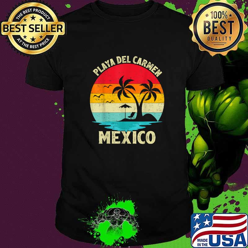 Playa Del Carmen Mexico Beach Family Vacation Vintage T-Shirt